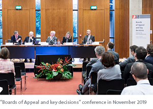 Boards of Appeal and key decisions conference in November 2019