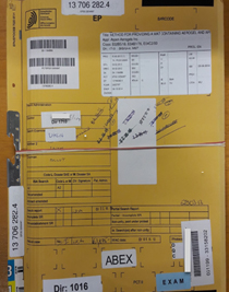 Cover of a paper file